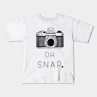 ‘Oh Snap’ Typography Design Kids T-Shirt